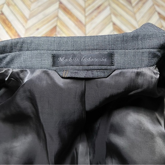 Lauren Ralph Lauren Wool Blazer Jacket Sportscoat Office Professional Dark Gray - Picture 4 of 14
